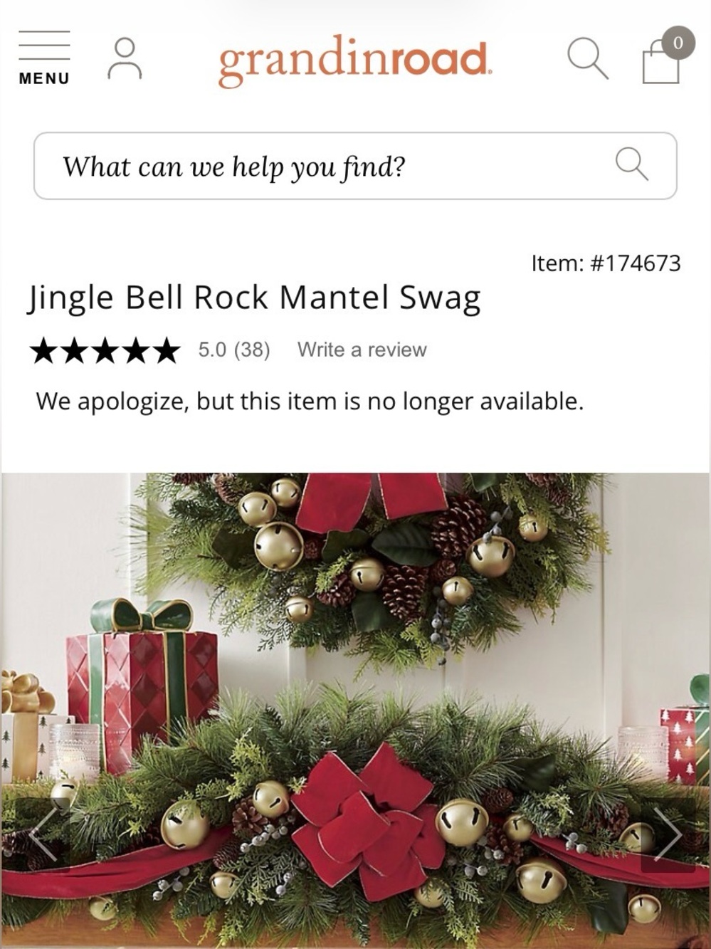 Mantle Swag & Tree Finial